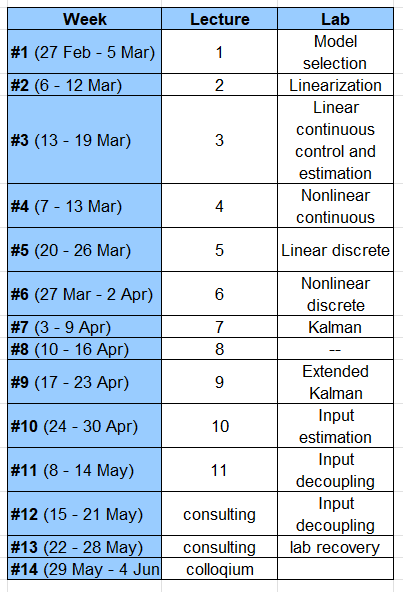 Image with schedule table